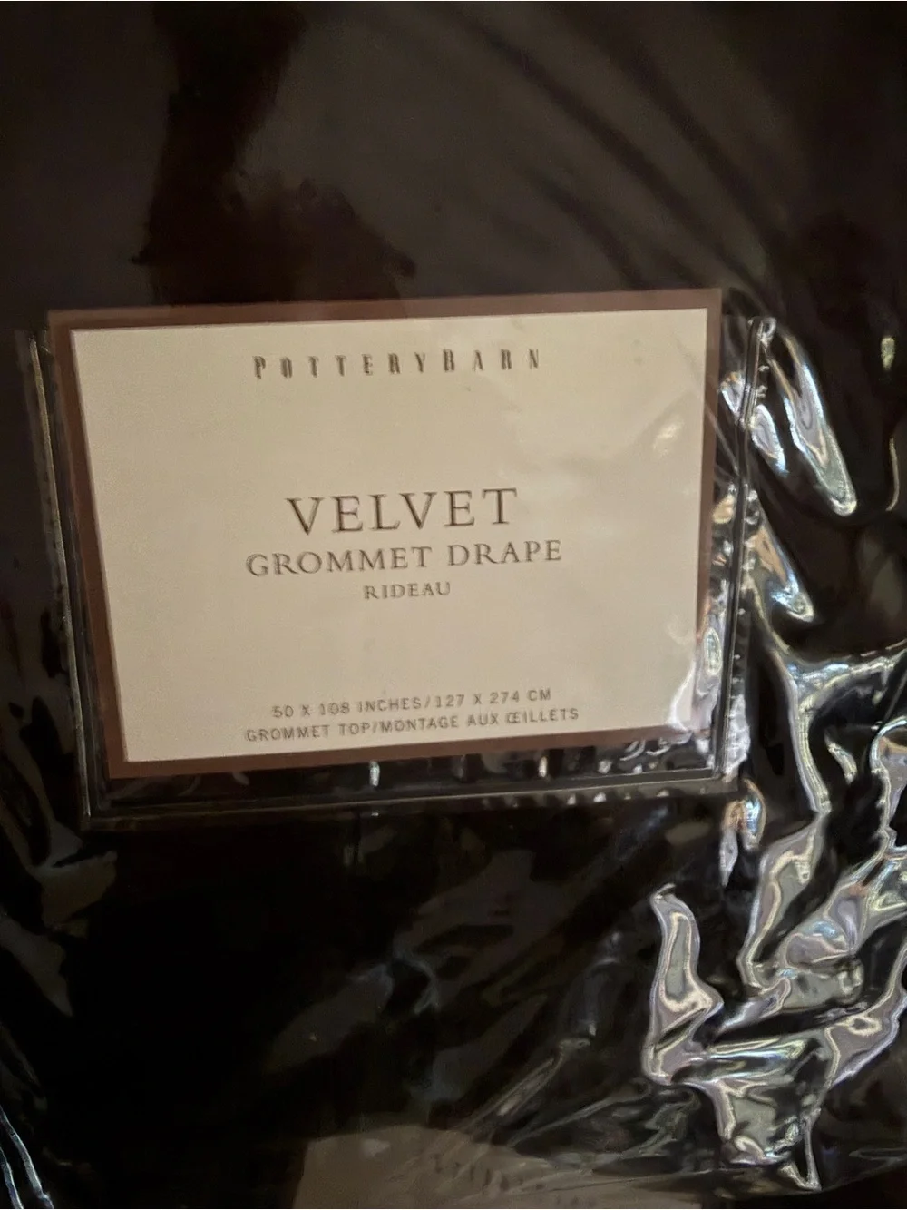 Pottery Barn Velvet Rideau Curtain Set